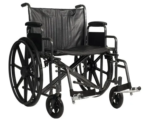 Wheelchair 24x18 Bariatric 500lb Detachable Desk Arm Elevation Leg Rest by Dynarex