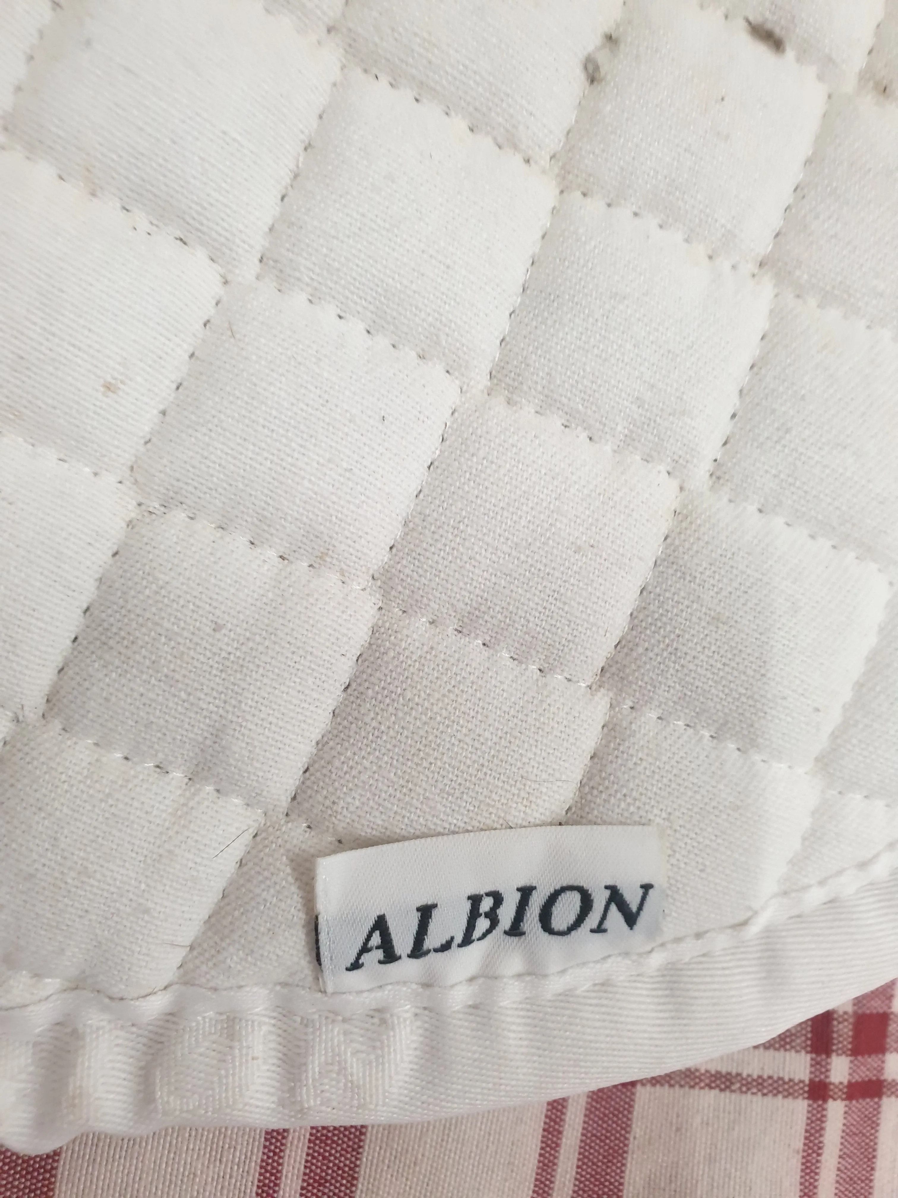 White Albion numnah full size FREE POSTAGE 🟢