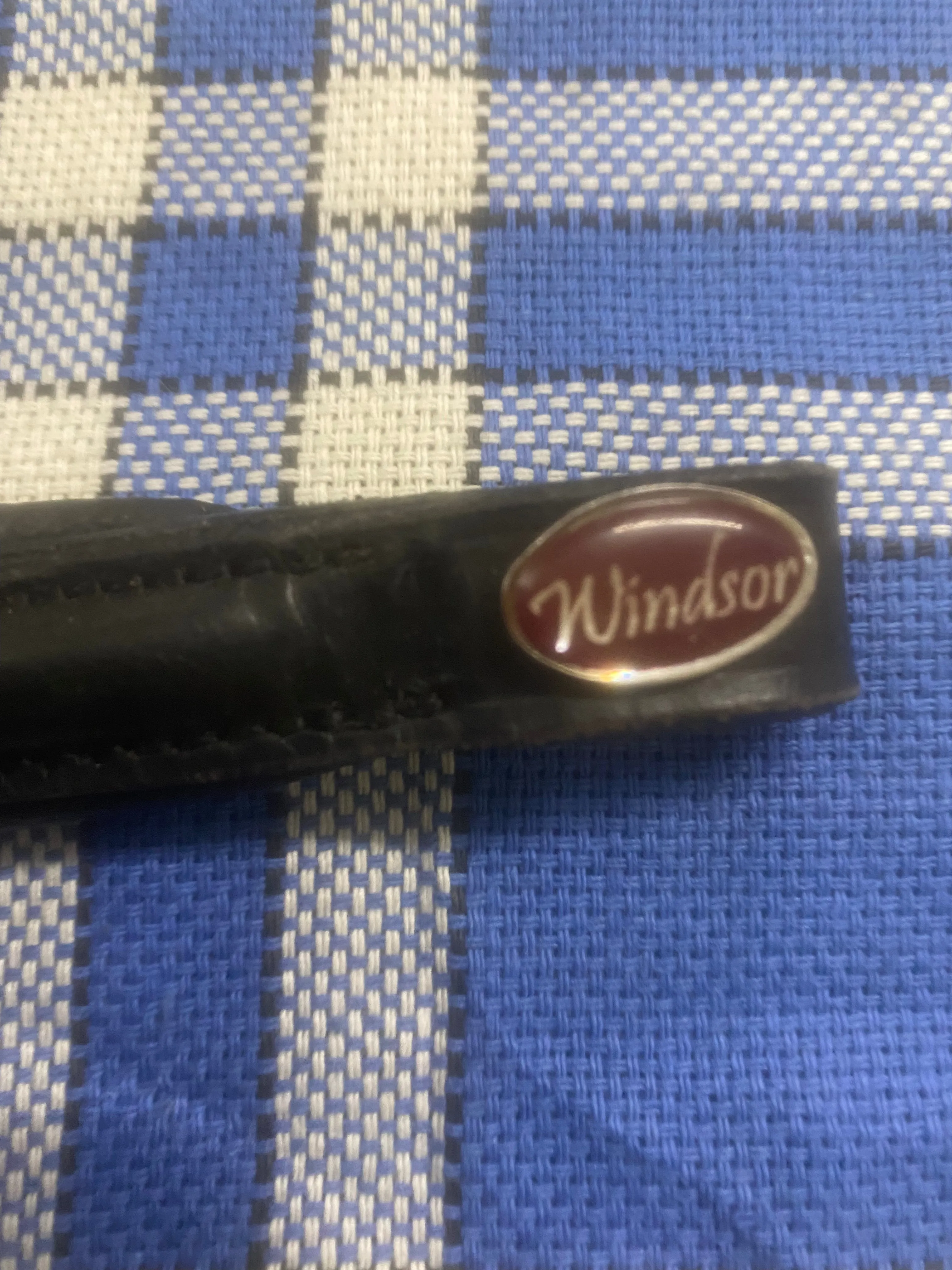 Windsor black pony padded browband FREE POSTAGE🟢