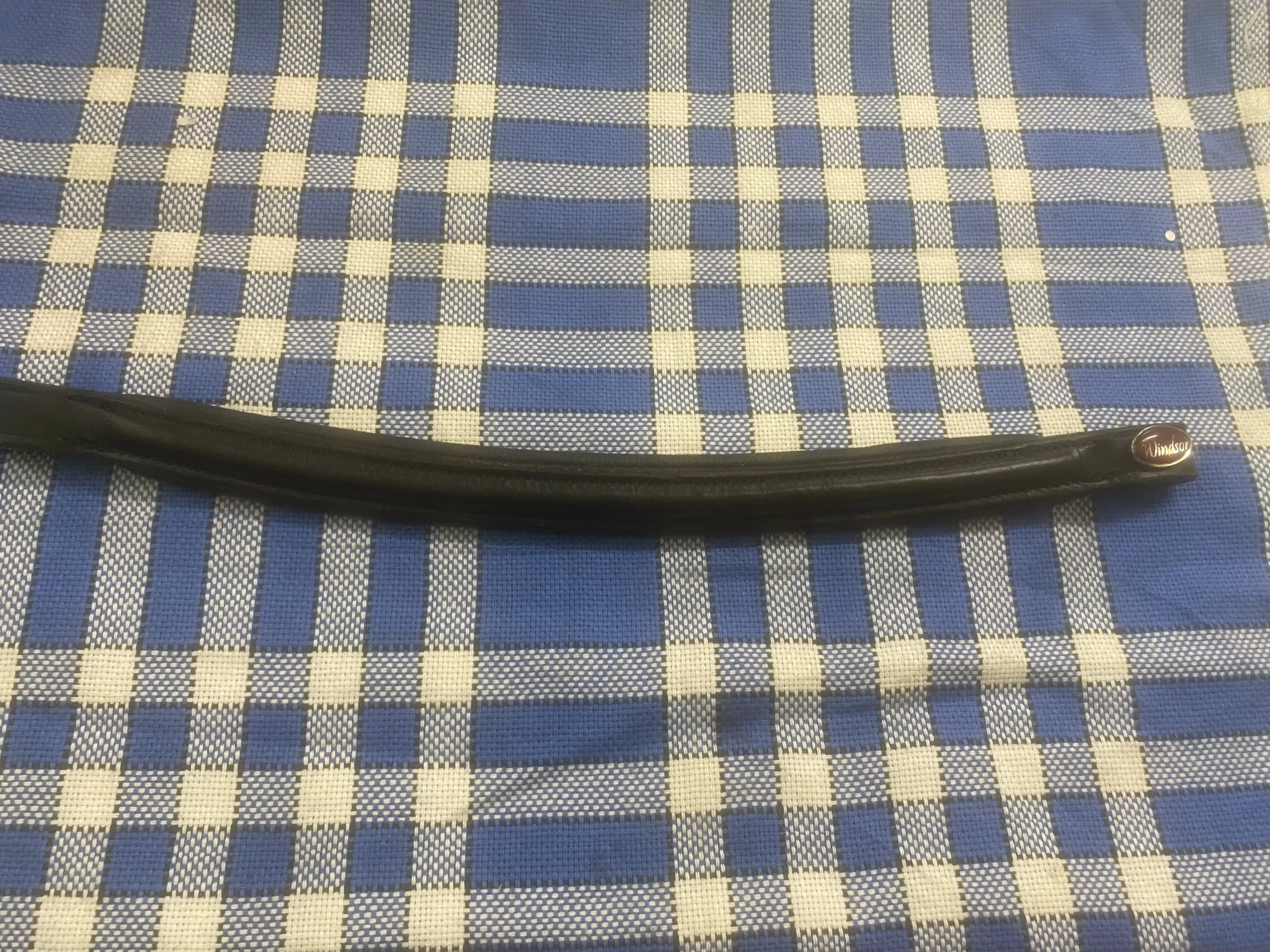 Windsor black pony padded browband FREE POSTAGE🟢