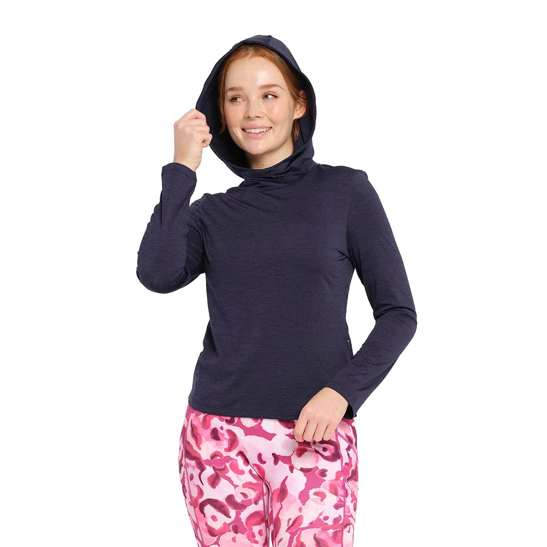 Womens Active Hood - Navy