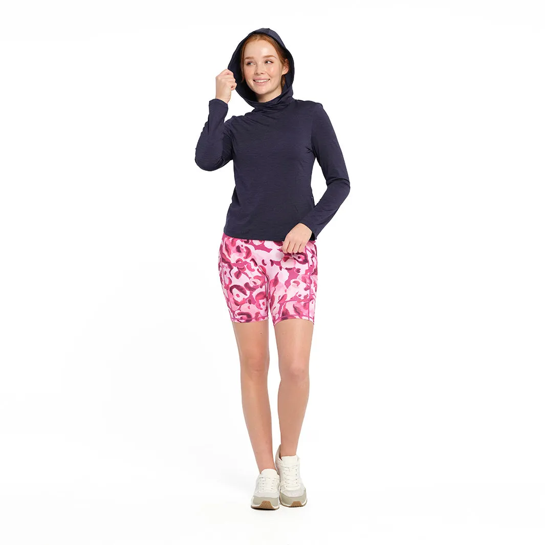 Womens Active Hood - Navy