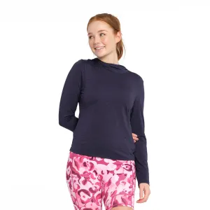 Womens Active Hood - Navy