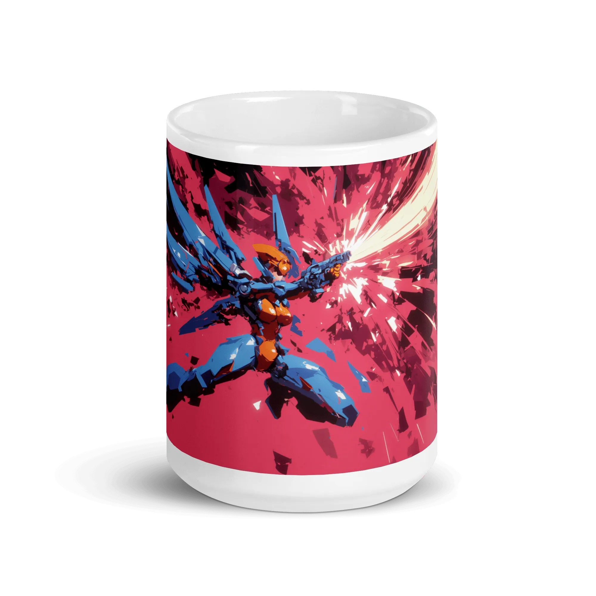 X Mechana White Glossy Mug