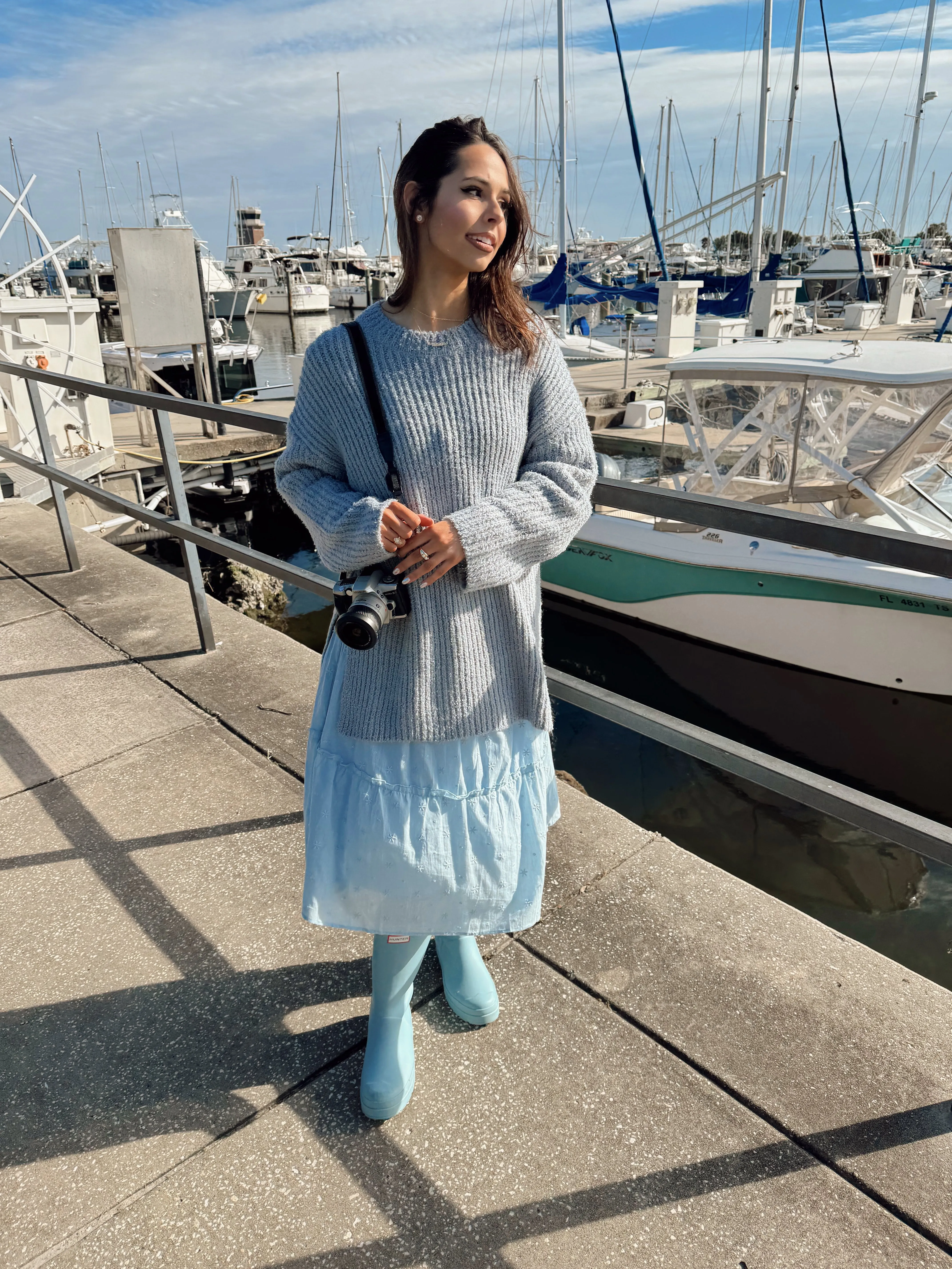 Your Needs Ribbed Sweater Sky Blue