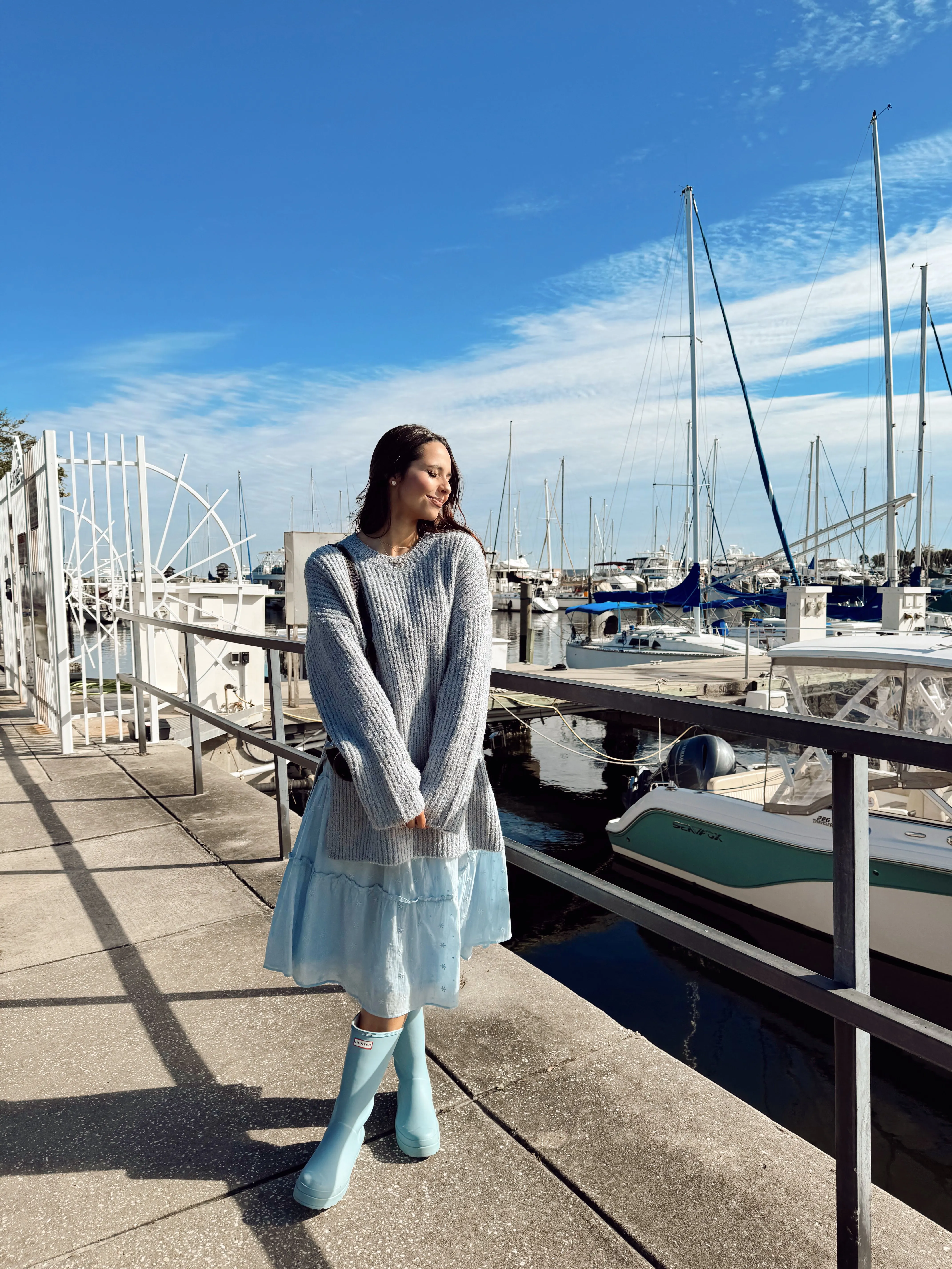 Your Needs Ribbed Sweater Sky Blue