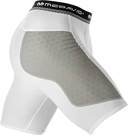 Youth McDavid Thin Sliding White Shorts
