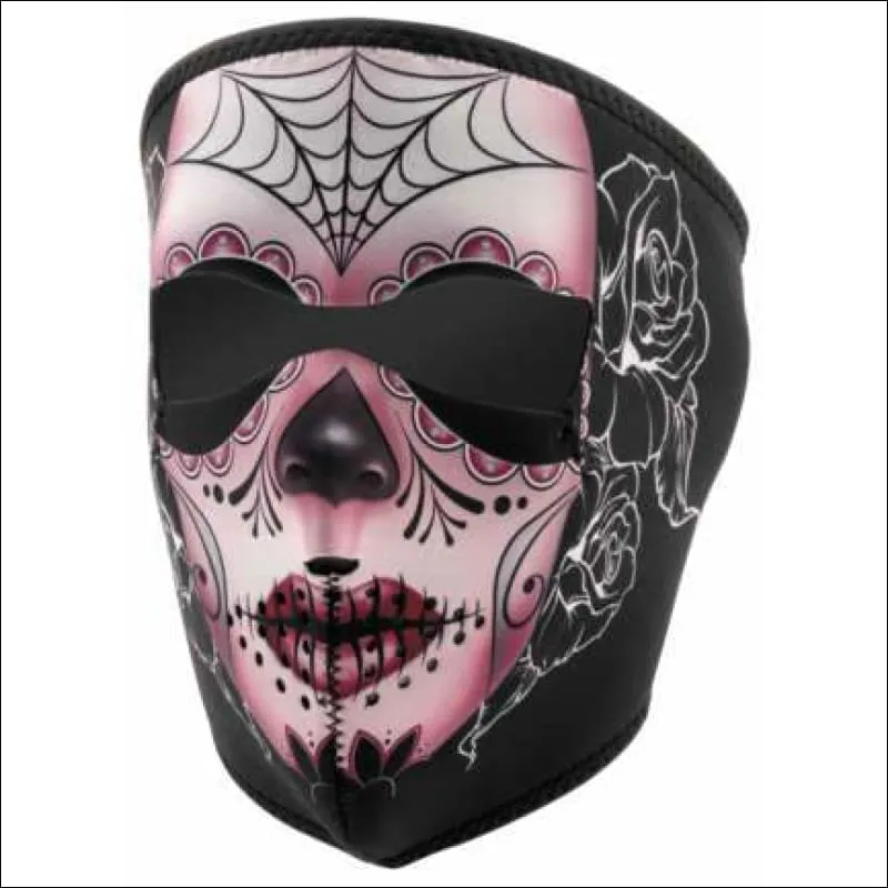 ZANHEADGEAR SUGAR SKULL FULL FACE NEOPRENE MASK