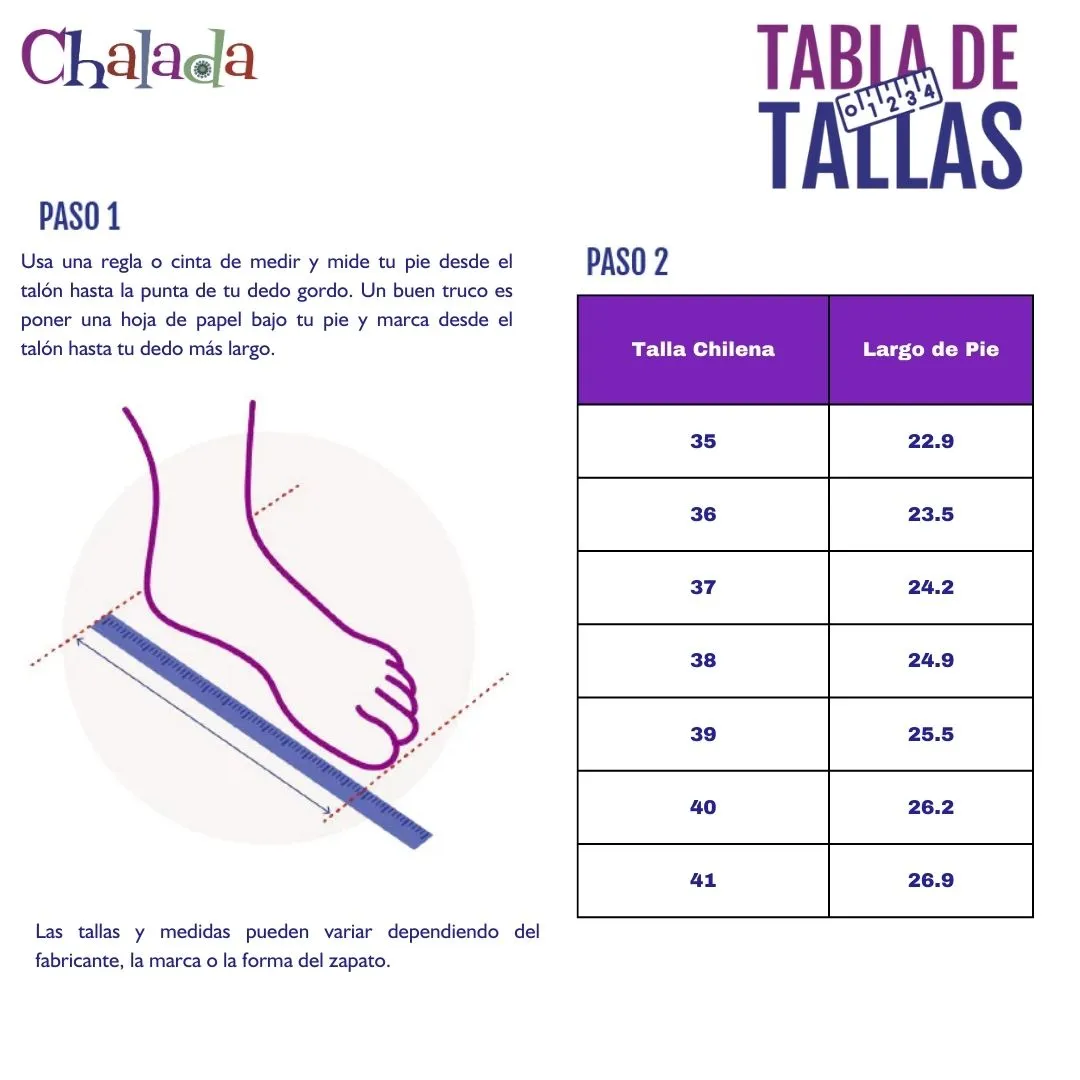 Zapato Chalada Mujer Coles-50 Negro Casual