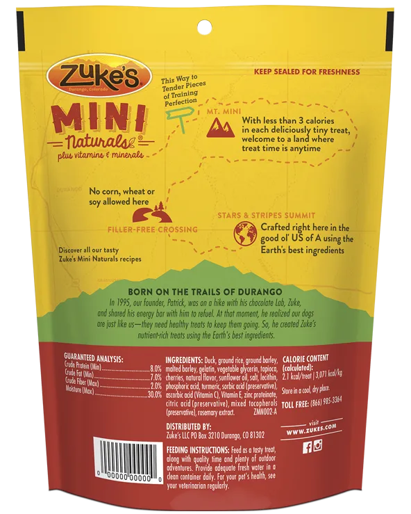 Zuke's Naturals Duck Dog Treats